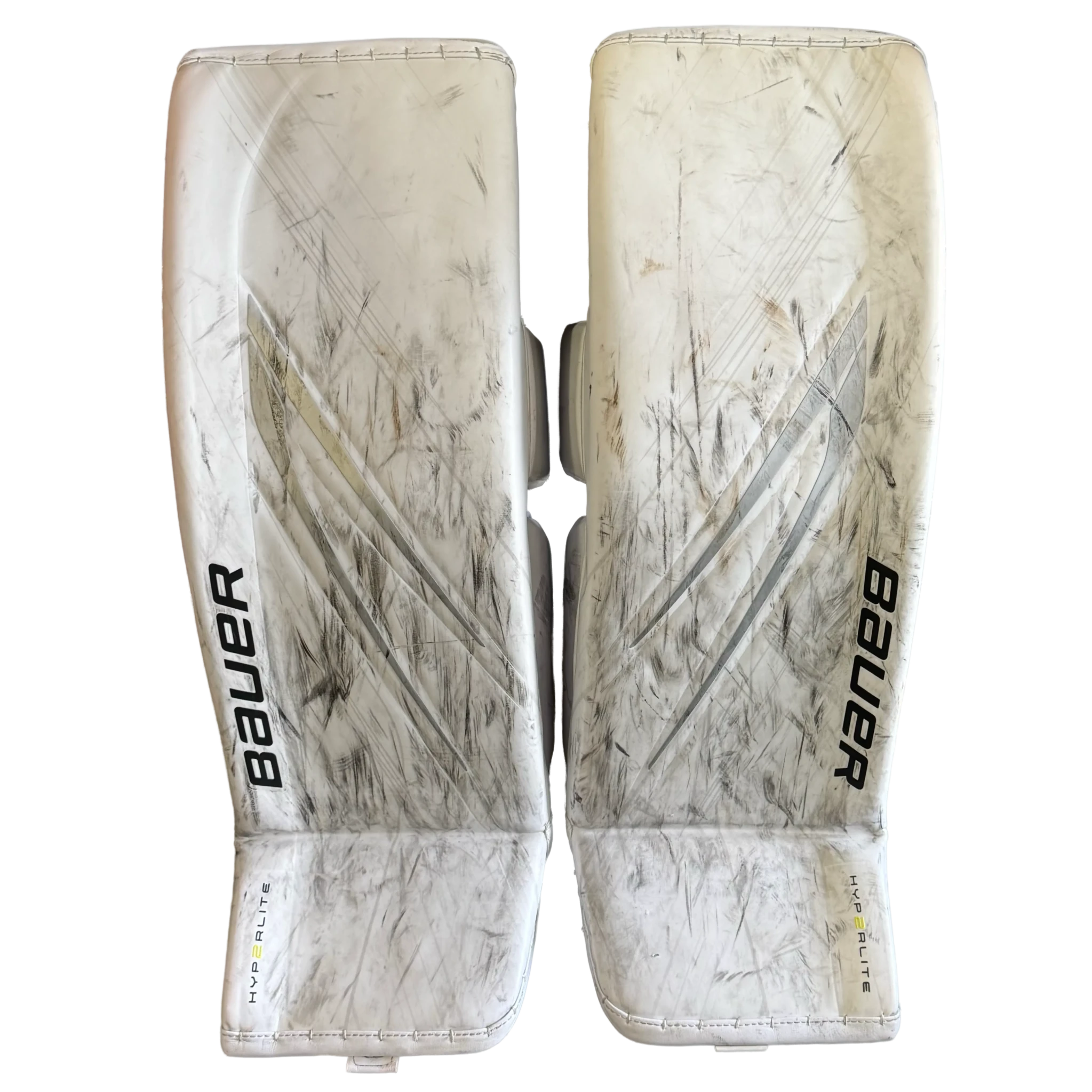 Bauer Vapor HyperLite 2 - Jambières de gardien Pro d'occasion (blanches)